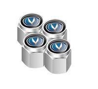 GVFKMNX 4 Pcs Tyre Valve Caps Set,for Changan CS55 CS75 Plus CS85 Unik Univ Unit Alsvin EADOplus CS35 Leak Proof Dust Seal Corrosion Resistant Leak-Proof Screw-On Easy Grip Car Accessories,Silver