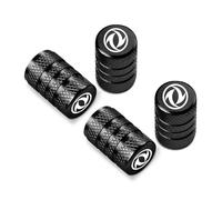 GVFKMNX 4 Pcs Tyre Valve Caps Set,for dongfeng DFM fengxing s50 ix5 a9 a60 a30 ax4 ax7 glory Leak Proof Dust Seal Corrosion Resistant Leak-Proof Screw-On Easy Grip Car Accessories,Black