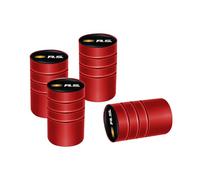 GVFKMNX 4 Pcs Tyre Valve Caps Set,for Renault Clio Megane Captur Kangoo Trafic Duster Sandero Kadjar Leak Proof Dust Seal Corrosion Resistant Leak-Proof Screw-On Easy Grip Car Accessories,Red