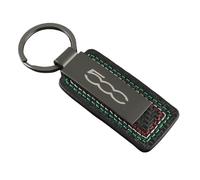 GVFKMNX carbon fiber Car Key Rings,For FIAT 500 Grande Stilo Fremont Punto Vehicles Auto Keyring Lanyard Key Fob Holder personalised Rotatable Swivel Anti-Lost