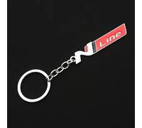 GVFKMNX Metal Car Key Rings,For Hyundai N Line i30 i40 i20 x35 Tucson Sonata Elantra Kona Vehicles Auto Keyring Lanyard Key Fob Holder personalised Rotatable Swivel Anti-Lost Ring,Red-N Line