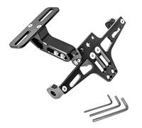 GVGFKPKZAY For B&MW R1200GS Y&AMAHA MT07 MT10 Kawasaki Z750 Z800 Motorcycle License Plate Holder Bracket Motorbike Number Plate Holder(Bracket)