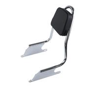 GVGFKPKZAY For B&MW R18B 2020-2025 Motorcycle Passenger Backrest Rear Seat Sissy Bar Cushion Pad Motorcycle Driver Rider Backrest(Silver)