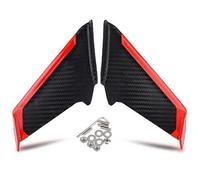 GVGFKPKZAY For Ducati 899 959 1199 1299 848 1098 Panigale V2V4 Motorcycle Front Fairing Protector Wing Cover Motorcycle Front Spoiler Aerodynamic Wing(Red)
