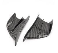 GVGFKPKZAY For Ducati 899 959 1199 1299 Panigale V4 V4S V2 Hypermotard 950 Motorcycle Wingle Spoiler Accessories Motorcycle Front Spoiler Aerodynamic Wing(Carbon Fiber Look)