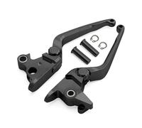 GVGFKPKZAY for Harley 2015-2024 Fat Boy FLFB Breakout FXSB Slim FLS Low Rider S Fat Street Bob FXBB Motorcycle Brake Lever Clutch Motorcycle Brake Clutch Levers(Black-Long)