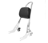 GVGFKPKZAY For Harley Sportster XL 883C 883R 1200R 1200C Motorcycle Detachable Rear Passenger Backrest Motorcycle Driver Rider Backrest(Chrome)
