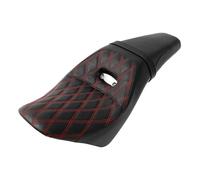 GVGFKPKZAY For Indian Scout Sixty ABS Scout 100th Anniversary 2015-2024 Motorcycle Front Driver Rear Passenger Seat Cushion Motorcycle Rear Passenger Seat(C Red)