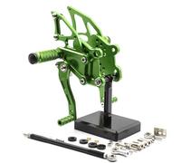 GVGFKPKZAY For Kawasaki NINJA 300/250 2013-2018 Motorcycle Adjustable Rear Set Foot Rest Motorcycle Foot Rest Pedal(Green)