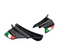 GVGFKPKZAY For Kawasaki Ninja 650 400 300 250 H2R ZX-14R ZX-10R ZX-6R Z H2 Ninja 1000SX Motorcycle Winglet Aer Motorcycle Front Spoiler Aerodynamic Wing(3-Red)