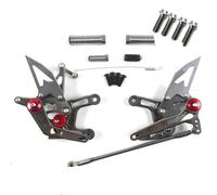 GVGFKPKZAY For KAWASAKI NINJA ZX-10R ZX10R 2011-2015 Motorcycle Rearset Adjustable Foot Pegs Motorcycle Foot Rest Pedal(Black With M8 Bolt)