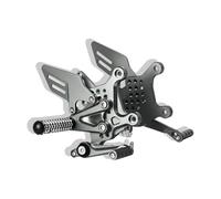 GVGFKPKZAY For KAWASAKI Ninja ZX-4R ZX-25RR ZX4R ZX4RR Motorcycle Adjustable Rearset Foot Pegs Pedals Motorcycle Foot Rest Pedal(Grey)
