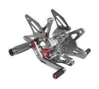 GVGFKPKZAY For Kawasaki Ninja ZX-6R ZX-636 2024 2025 Motorbike Adjustable Rearset Foot Rest Pegs Motorcycle Foot Rest Pedal(Gray)