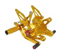 GVGFKPKZAY For Kawasaki Ninja ZX-6R ZX-636 2024 2025 Motorbike Adjustable Rearset Foot Rest Pegs Motorcycle Foot Rest Pedal(Gold)
