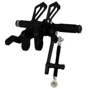 GVGFKPKZAY For Kawasaki Z125/Pro 2016-2023 Motorcycle Adjustable Rearset Foot Pegs Motorcycle Foot Rest Pedal(Beige)