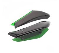 GVGFKPKZAY For KAWASAKI ZX-6R Motorcycle Fairing Parts Aerodynamic Wing Kit Motorcycle Front Spoiler Aerodynamic Wing(Green)