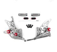 GVGFKPKZAY For Suzuki GSXR 1000 2005 2006 Motorcycle Accessories Rearsets Pedal Adjustable Motorcycle Foot Rest Pedal(Gray)