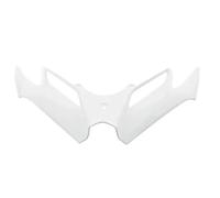 GVGFKPKZAY For Y&AMAHA Nmax155 Kawasaki Ninja 250 300 GSX250R CFmoto 250SR Motorcycle Front Fairing Aerodynamic Winglet Motorcycle Front Spoiler Aerodynamic Wing(White)