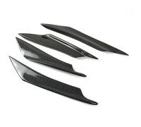 GVGFKPKZAY For Y&AMAHA R3 Suzuki Kawasaki H2 Motorcycle Winglet Front Wing Kit Motorcycle Front Spoiler Aerodynamic Wing(Gloss Black)