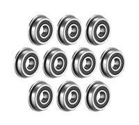 GVGMTAEAVZ 10Pcs F623 F686 F688 F689 F695 F696 F698-2RS Bearing 5x13x4mm Flanged Miniature Deep Groove Ball Bearings Fit For VORON 3D Printer bearing(F686-2RS 6x13x5mm,10PCS_ABEC-1)
