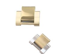 GVGMTAEAVZ 15.5mm Stainless Steel RLX Watch Strap Silver Gold SUB GMT Oyster Jubilee Extension Link Fit for RLX 116610 116710 126610 126500 Watch Clasp(Silver Yellow)