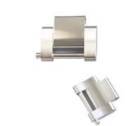 GVGMTAEAVZ 15.5mm Stainless Steel RLX Watch Strap Silver Gold SUB GMT Oyster Jubilee Extension Link Fit for RLX 116610 116710 126610 126500 Watch Clasp(E)