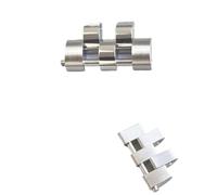 GVGMTAEAVZ 15.5mm Stainless Steel RLX Watch Strap Silver Gold SUB GMT Oyster Jubilee Extension Link Fit for RLX 116610 116710 126610 126500 Watch Clasp(Antique Black)