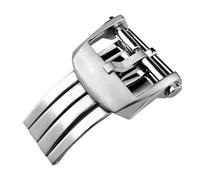 GVGMTAEAVZ 18mm 20mm Solid Stainless Steel Deployment Clasp Fit for Breitling Buckle Avenger Series Waterproof Rubber Leather Strap Pin Buckle Watch Clasp(Silver Style 3,20mm)