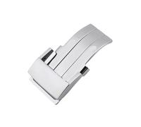 GVGMTAEAVZ 18mm 20mm Stainless Steel Fold Clasp Fit for Breitling Strap Fit for Superocean Navitimer Avengers Bracelet Rubber Buckle Watch Clasp(Silver Wing Buckle,18mm)