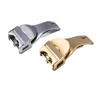 GVGMTAEAVZ 18mm Stainless Steel Buckle for Tudor Watch Strap Clasp Solid Folding Clasp Accessories Silver Metal Button Buckle Replacement Watch Clasp(Silver)