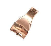 GVGMTAEAVZ 18mm Watch Band Clasp Fit for Tudor Strap 316L Solid Stainless Steel Folding Buckle for Leather/Silicone Watchband Accessories Watch Clasp(Rose,18mm No Logo)