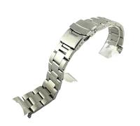 GVGMTAEAVZ 20mm 22mm Solid Stainless Steel Strap Curved End Folding Buckle Men Metal Replacement Band Bracelet Watch Accessories for Seiko Watch Clasp(C,20mm)