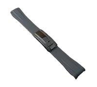 GVGMTAEAVZ 20mm Rubber Strap Main Accessory Stainless Steel Buckle Watch Accessory Tool Suitable case Strap Watch Clasp(NO.10 Black)