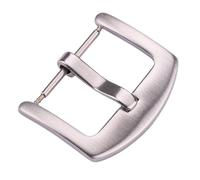 GVGMTAEAVZ 20pcs Wholesale Metal Watch Band Buckles Stainless Steel Clasps 18mm 20mm 22mm 24mm Silver Black Gold Accessories Watch Clasp(Silver Brushed,20mm)