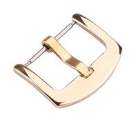 GVGMTAEAVZ 20pcs Wholesale Metal Watch Band Buckles Stainless Steel Clasps 18mm 20mm 22mm 24mm Silver Black Gold Accessories Watch Clasp(Gold Polished,16mm)