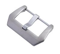 GVGMTAEAVZ 22/26mm Titanium Steel Matt Silver Pin Buckle Fit for Panerai Leather Rubber Watch Strap Metal Watchband Clasp Accessories Watch Clasp(26mm)