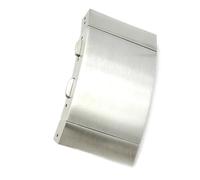 GVGMTAEAVZ 22MM Silver 316L Stainless Steel Solid Adjustable Length Watch Buckle Watch Clasp