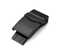 GVGMTAEAVZ 316L Solid Stainless Steel Watchband Folding Buckle 16mm 18mm 20mm 22mm Double Push Butterfly Safety Clasp Watch Accessories Watch Clasp(16mm Black)