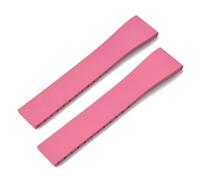 GVGMTAEAVZ Fluoro Rubber Watch Band CTS FKM Strap 16 18 19 20 21 22mm Cut to Size Fast Release Adjustable Universal Bracelet Black Buckle Watch Clasp(Pink No Buckle,21mmx18mm)