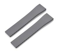 GVGMTAEAVZ Fluoro Rubber Watch Band CTS FKM Strap 16 18 19 20 21 22mm Cut to Size Fast Release Adjustable Universal Bracelet Black Buckle Watch Clasp(Grey No Buckle,20mmx16mm)