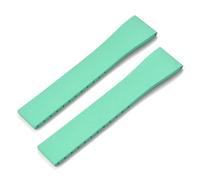 GVGMTAEAVZ Fluoro Rubber Watch Band CTS FKM Strap 16 18 19 20 21 22mm Cut to Size Fast Release Adjustable Universal Bracelet Black Buckle Watch Clasp(Mint No Buckle,20mmx16mm)