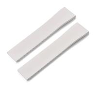 GVGMTAEAVZ Fluoro Rubber Watch Band CTS FKM Strap 16 18 19 20 21 22mm Cut to Size Fast Release Adjustable Universal Bracelet Black Buckle Watch Clasp(White No Buckle,19mmx16mm)