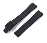 GVGMTAEAVZ Fluoro Rubber Watch Band CTS FKM Strap 16 18 19 20 21 22mm Cut to Size Fast Release Adjustable Universal Bracelet Black Buckle Watch Clasp(Black buckle5,19mmx16mm)