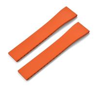 GVGMTAEAVZ Fluoro Rubber Watch Band CTS FKM Strap 16 18 19 20 21 22mm Cut to Size Fast Release Adjustable Universal Bracelet Black Buckle Watch Clasp(Orange No Buckle,16mmx14mm)