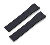 GVGMTAEAVZ Fluoro Rubber Watch Band CTS FKM Strap 16 18 19 20 21 22mm Cut to Size Fast Release Adjustable Universal Bracelet Black Buckle Watch Clasp(Black No Buckle,22mmx18mm)