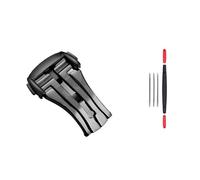 GVGMTAEAVZ Folding Buckle Fit for Omega Leather Rubber Watch Band Buckle 16mm 18mm 20mm Stainless Steel Metal Clasp Accessories Watch Clasp(18mm-Black)