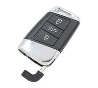 GVGMTAEAVZ New Replacement 3 Button Smart Remote Car Key Shell Case Fob Compatible With Volkswagen Compatible With Magotan Compatible With Superb A7 Compatible With Passat B8 2015-2018 Uncut Blade Key