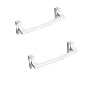 GVGMTAEAVZ Over Door Towel Rack Bar Hanging Holder Rail Organizer Bathroom Kitchen Cabinet Cupboard Hanger Shelf Convenient Sponge Holder towel rack(2pcs)
