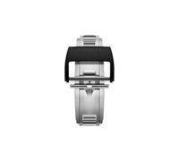 GVGMTAEAVZ Small Hole Wathcband Fold Buckle Titanium Alloy Stainless Steel Clasp 18mm Fit for Richard Watch Mille Strap RM011 RM035 RM055 RM030 Watch Clasp(Blk Titanium Buckle)