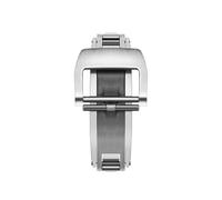 GVGMTAEAVZ Small Hole Wathcband Fold Buckle Titanium Alloy Stainless Steel Clasp 18mm Fit for Richard Watch Mille Strap RM011 RM035 RM055 RM030 Watch Clasp(316L Silver Buckle)